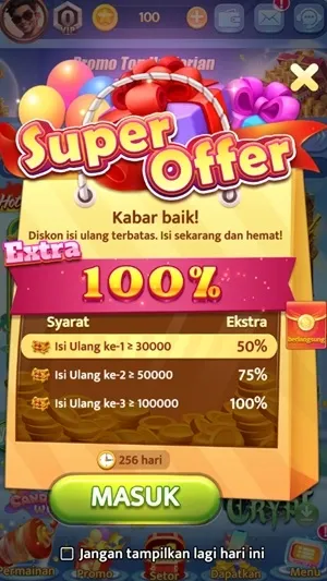 Manfaatkan Super Offer 68IDN Casino! Promo besar, hadiah eksklusif, dan keseruan bermain tanpa henti.