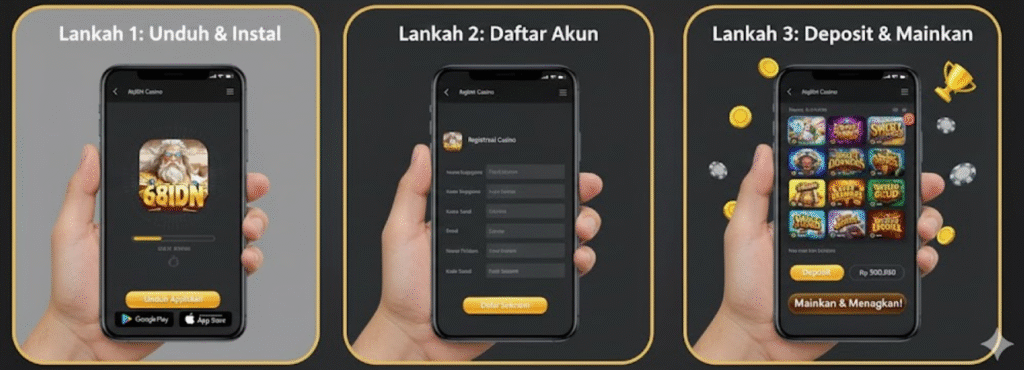 Cara Mendaftar dan Memuali di 68IDN Casino